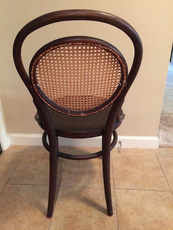 Wooden cane chair InstAppraisal